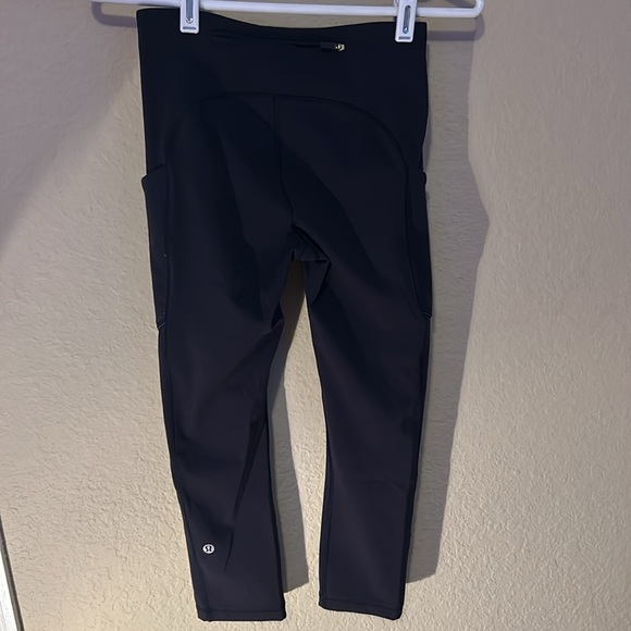 Lululemon leggings womens Speed Up Crop (21") Midnight Navy size 4 - Picture 10 of 12